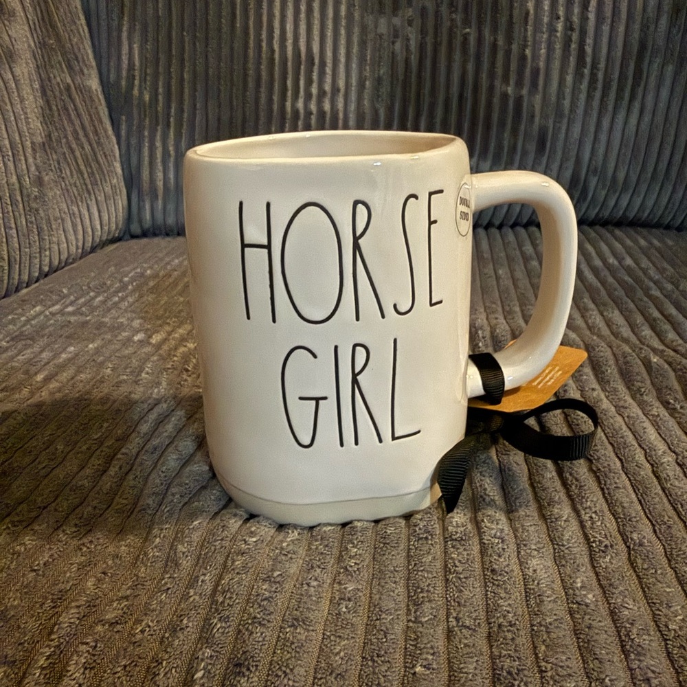 Rae Dunn HORSE GIRL double-sided Mug